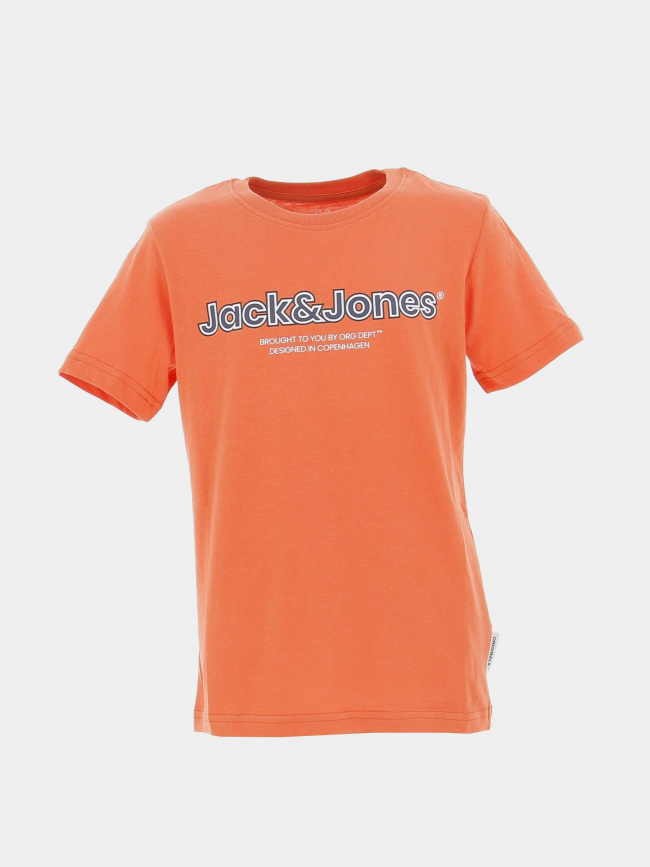 T-shirt lakewood logo orange garçon - Jack & Jones