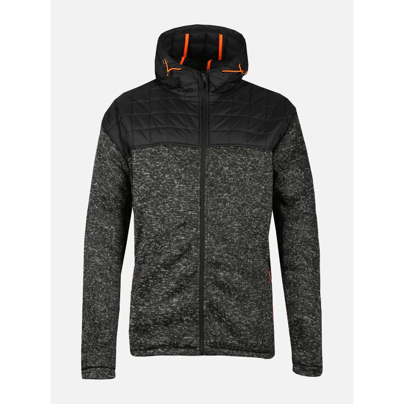 Veste hybride doublée polaire bukai noir homme - Aulp