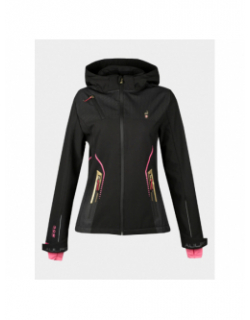 Veste softshell eperi rose noir femme - Aulp