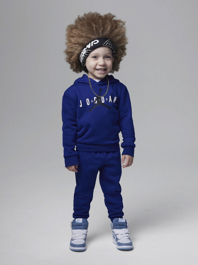 Ensemble de survêtement sweat jogging logo bleu enfant - Jordan