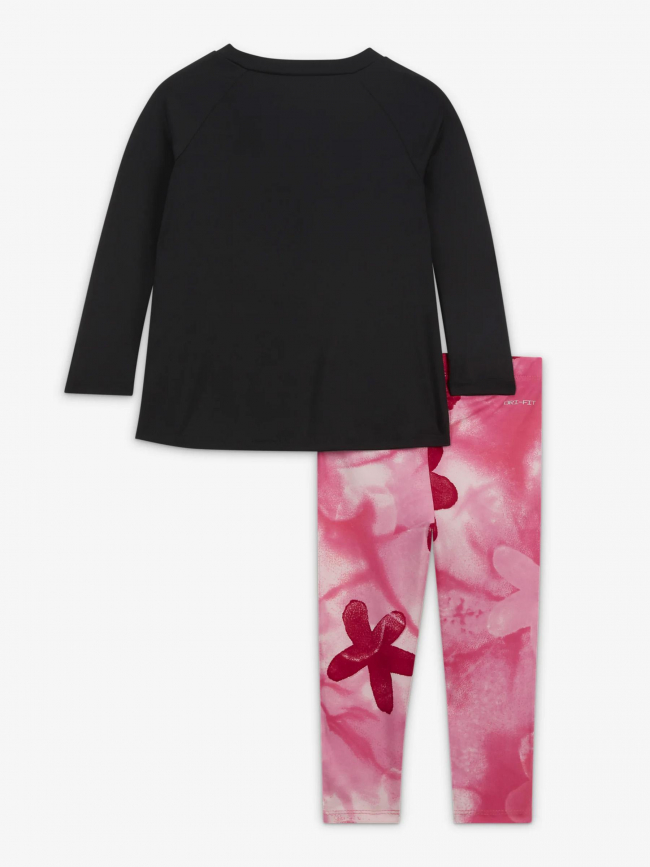 Ensemble legging t-shirt dri-fit noir rose fille - Nike