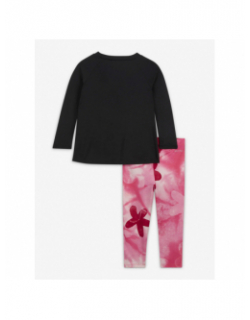 Ensemble legging t-shirt dri-fit noir rose fille - Nike