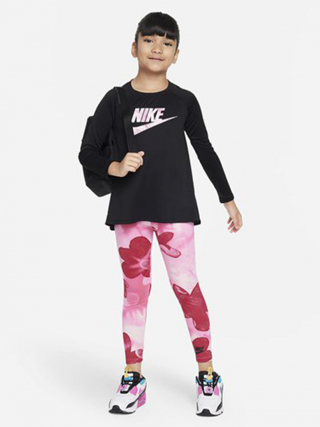 Ensemble legging t-shirt dri-fit noir rose fille - Nike