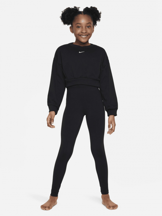 Legging yoga taille haute dri-fit noir fille - Nike