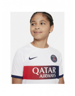 Maillot de football PSG quatar airways blanc enfant - Nike