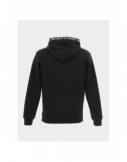 Sweat à capuche logo brodé signature noir enfant - Project X Paris