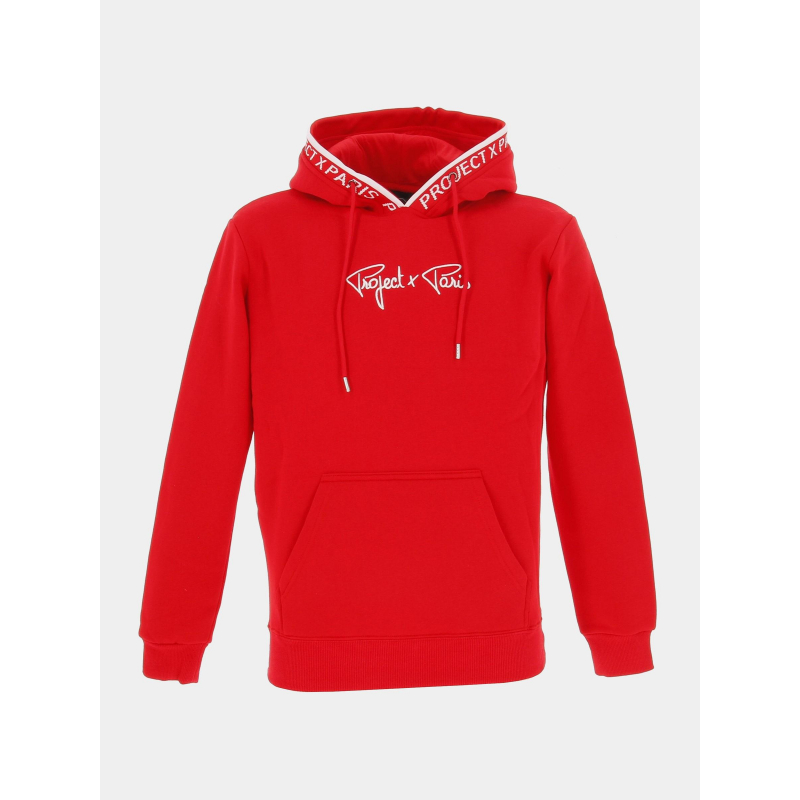 Sweat à capuche signature logo rouge enfant - Project X Paris