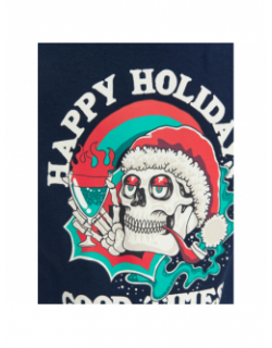 T-shirt christmas skull bleu marine garçon - Jack & Jones