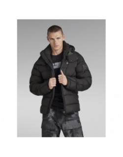 Doudoune uni logo whistler noir homme - G Star