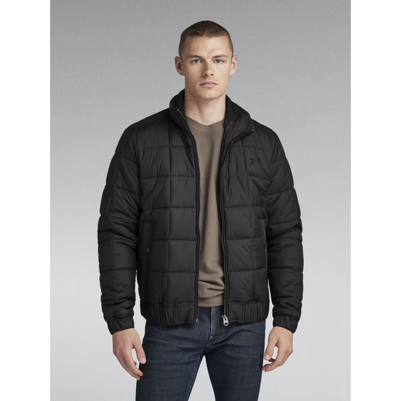 Doudoune fine regular uni noir homme - G Star