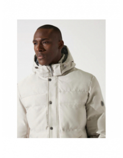 Blouson parka matelassée mikita beige homme - Izac