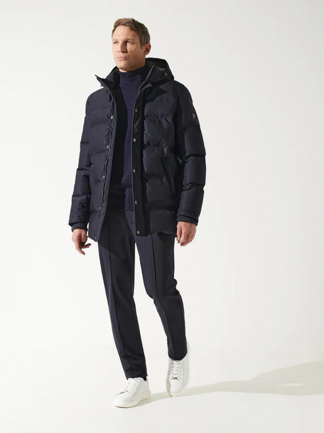 Blouson parka mikita bleu marine homme - Izac