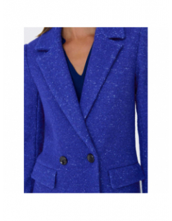 Manteau laine new ally bleu femme - Only