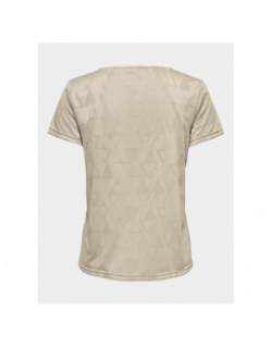 T-shirt de sport play jue beige femme - Only