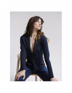 Veste blazer kate bleu marine femme - Ichi