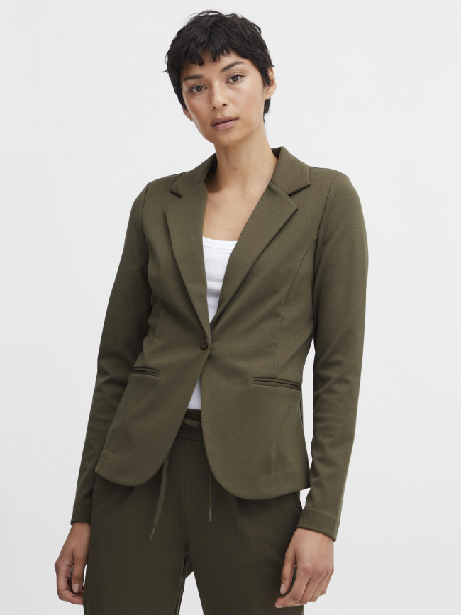 Veste blazer kate kaki femme - Ichi
