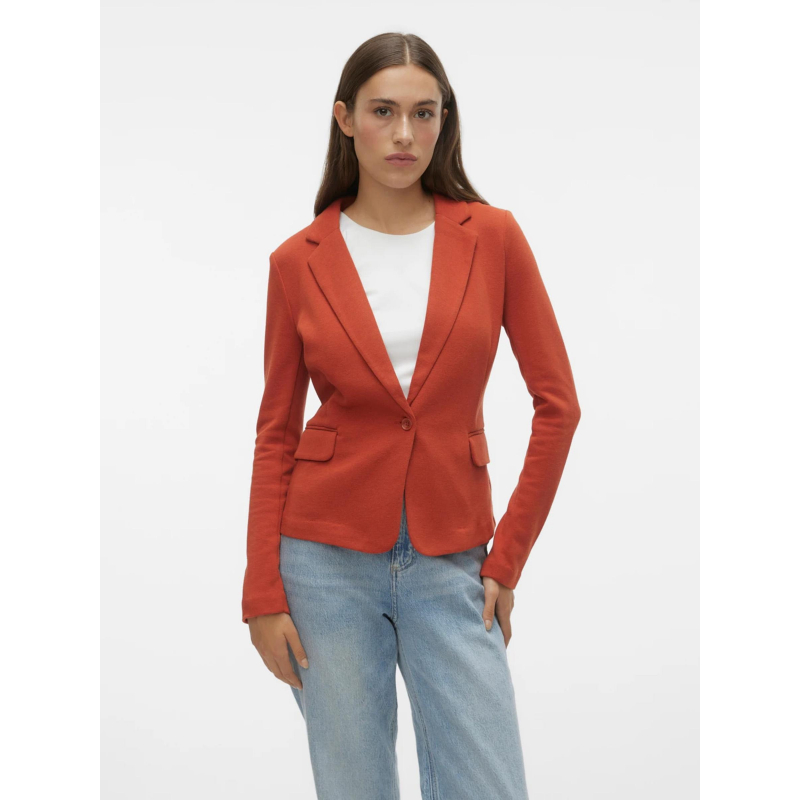 Veste blazer julia rouge orange femme - Vero Moda