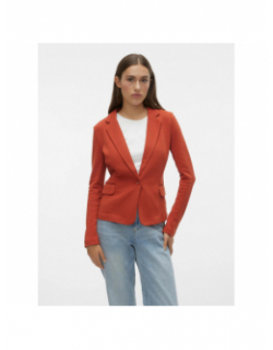 Veste blazer julia rouge orange femme - Vero Moda