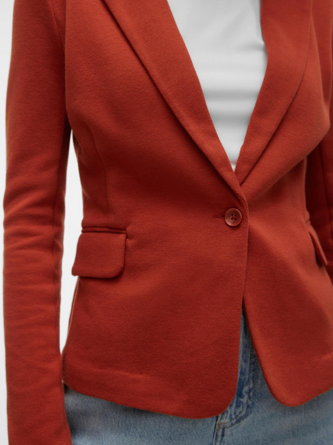 Veste blazer julia rouge orange femme - Vero Moda