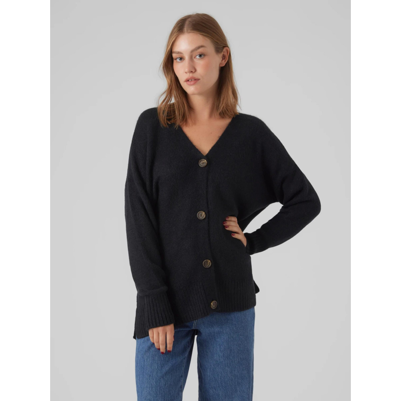 Gilet cardigan oversize lefile noir femme - Vero Moda