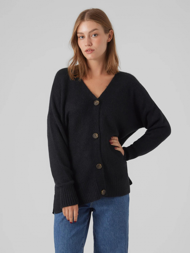 Gilet cardigan oversize lefile noir femme - Vero Moda