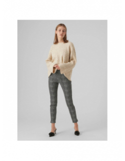 Pull oversize gina moucheté beige femme - Vero Moda