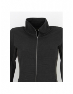 Sweat zippé côtelé ettenheim noir femme - Icepeak