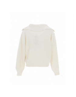 Pull col à lacets lea blanc femme - Vero Moda