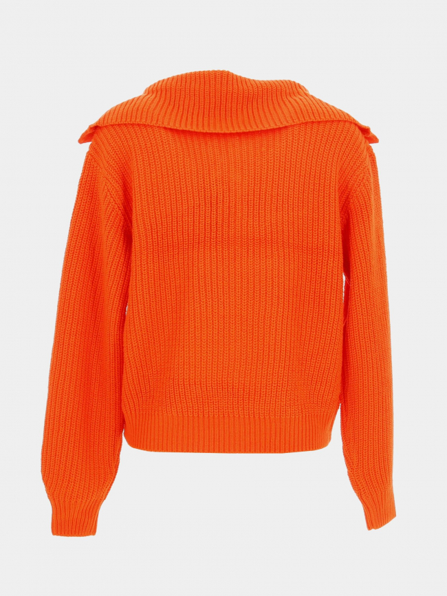 Pull col à lacets lea orange femme - Vero Moda