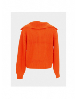 Pull col à lacets lea orange femme - Vero Moda