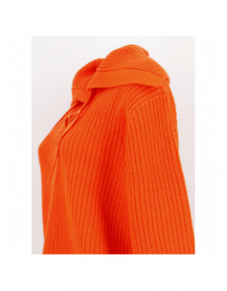 Pull col à lacets lea orange femme - Vero Moda