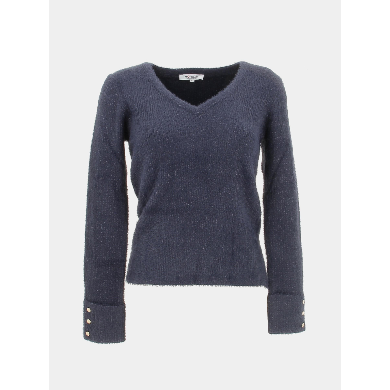 Pull vol v moove bleu marine femme - Morgan
