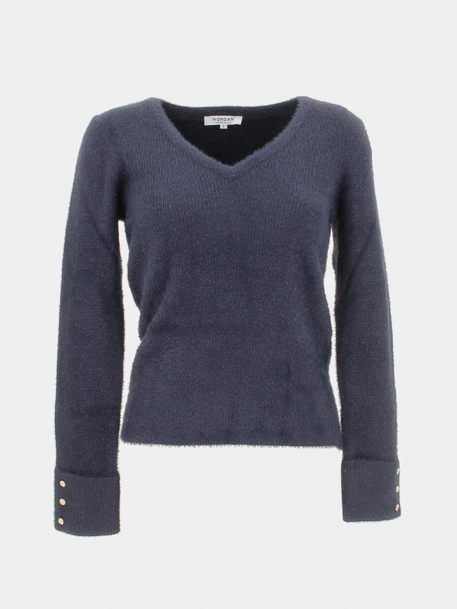 Pull vol v moove bleu marine femme - Morgan