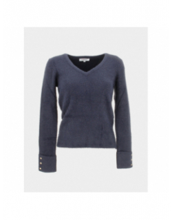 Pull vol v moove bleu marine femme - Morgan