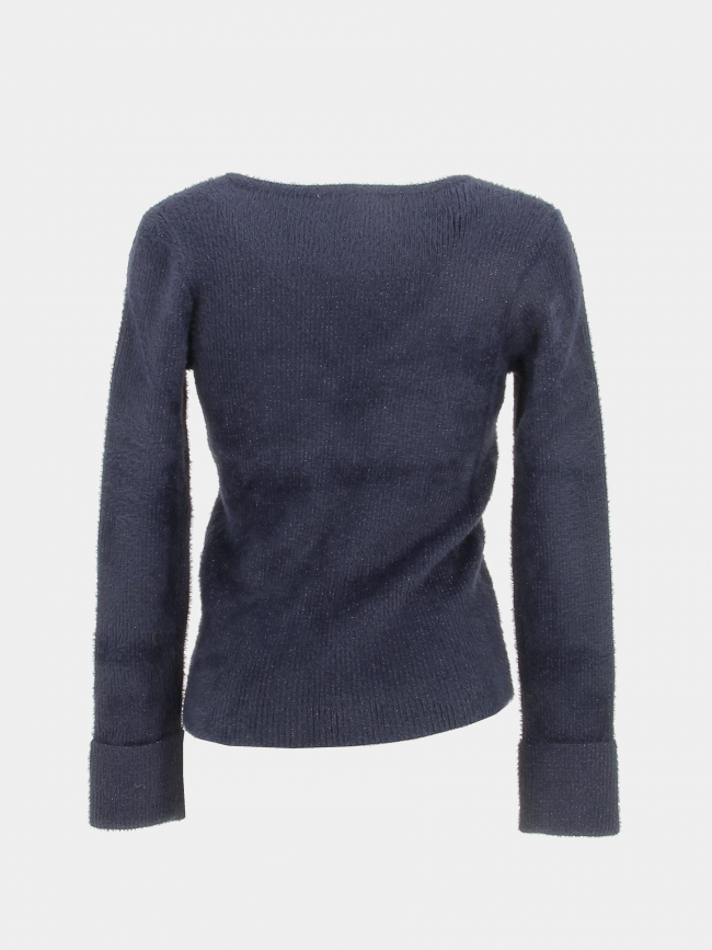 Pull vol v moove bleu marine femme - Morgan