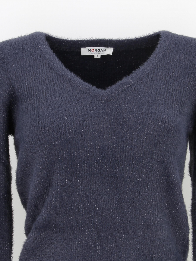 Pull vol v moove bleu marine femme - Morgan