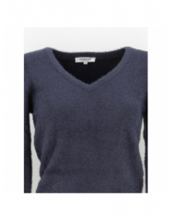 Pull vol v moove bleu marine femme - Morgan