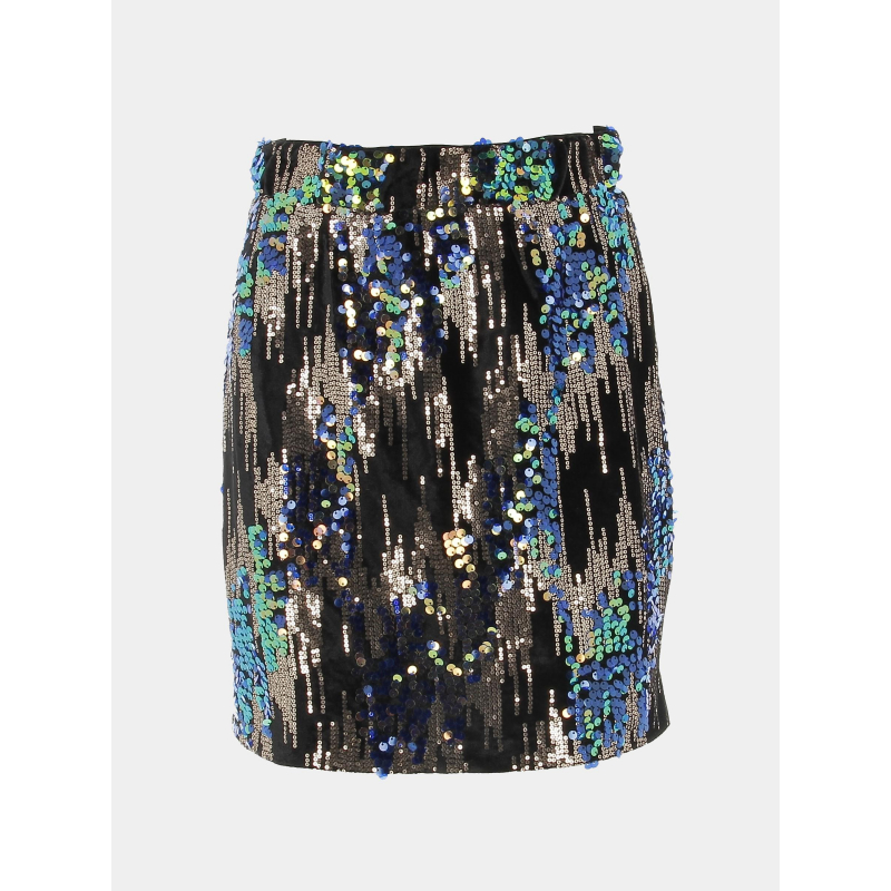 Jupe à sequins doré sora noir femme - Vero Moda