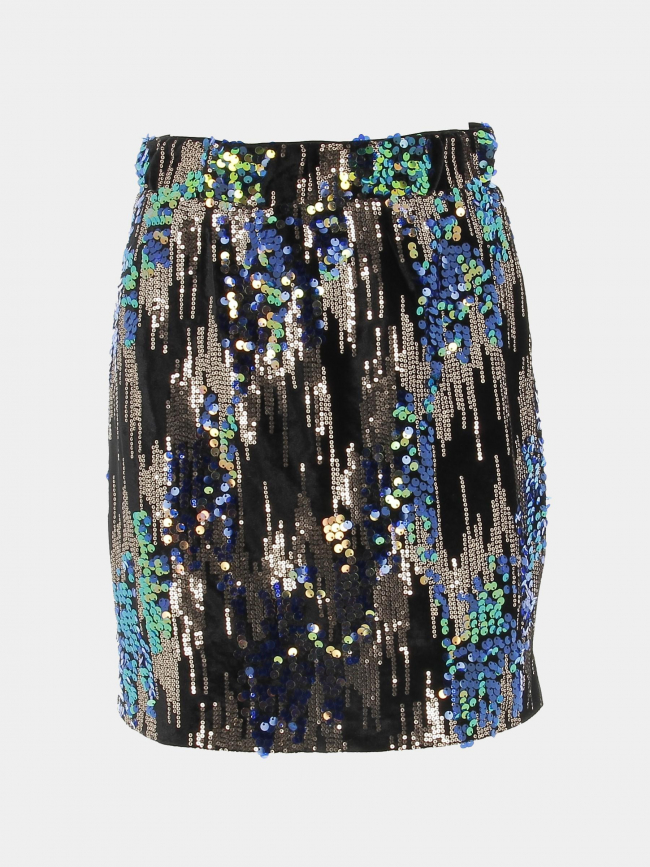 Jupe à sequins doré sora noir femme - Vero Moda