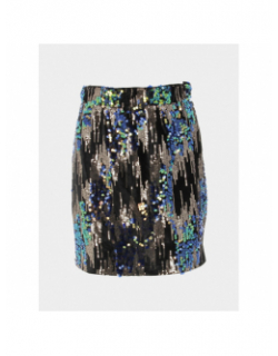 Jupe à sequins doré sora noir femme - Vero Moda