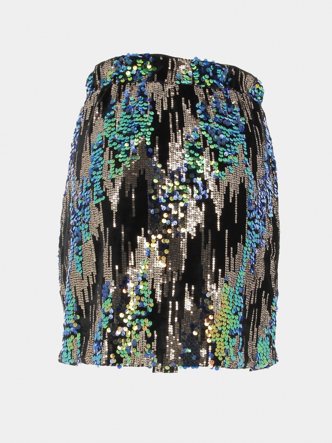 Jupe à sequins doré sora noir femme - Vero Moda