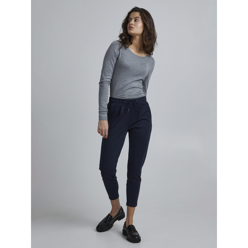 Pantalon kate bleu marine femme - Ichi