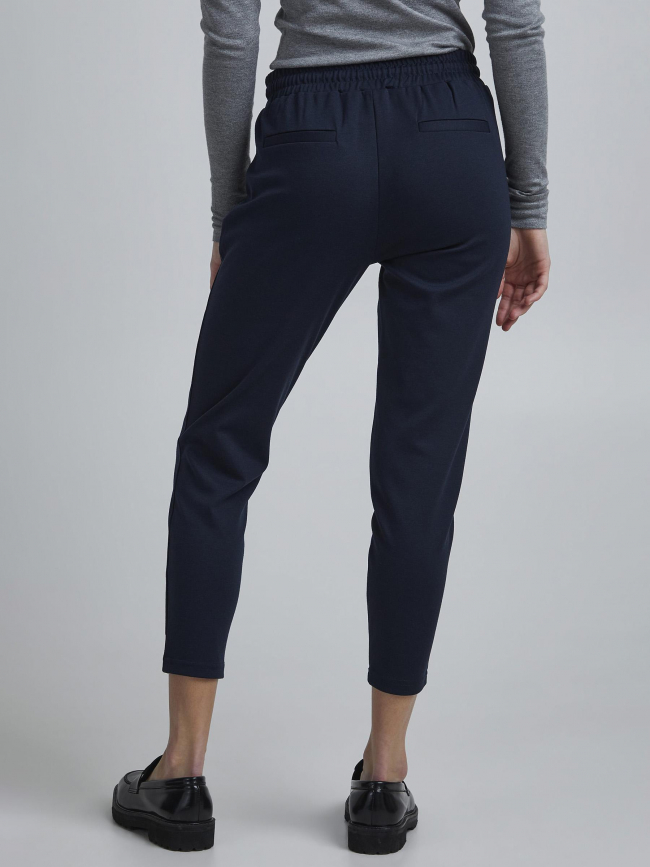 Pantalon kate bleu marine femme - Ichi