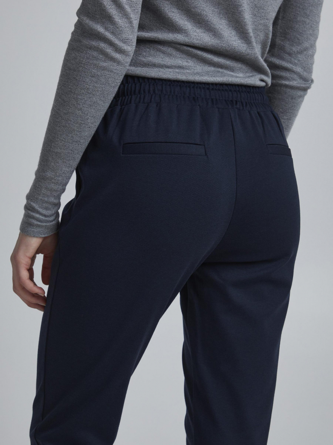 Pantalon kate bleu marine femme - Ichi