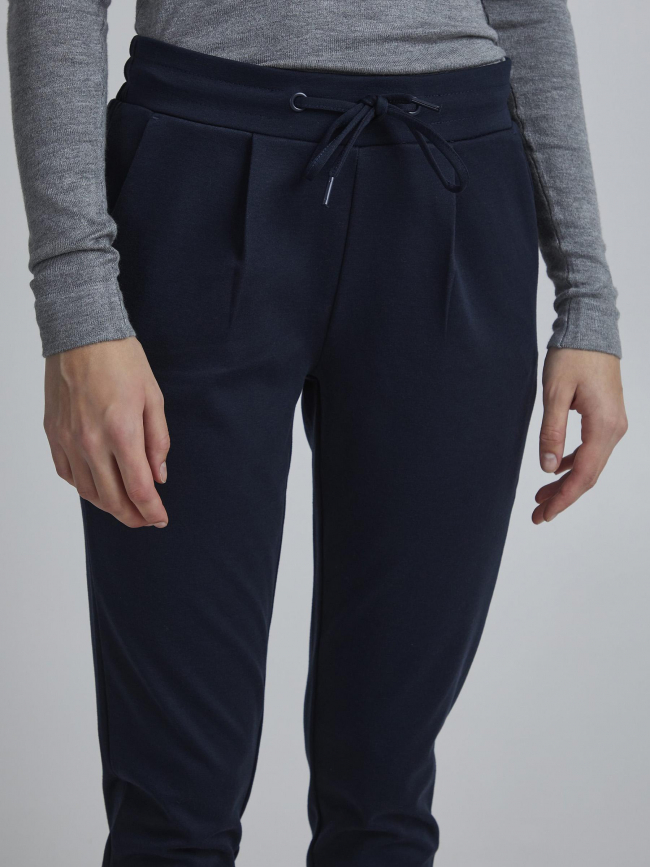 Pantalon kate bleu marine femme - Ichi