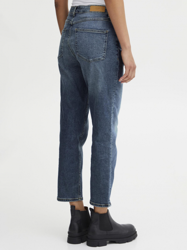 Jean droit cropped twiggy raven bleu femme - Ichi