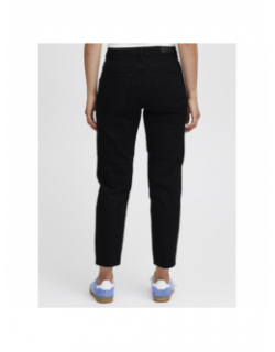 Jean droit cropped twiggy raven noir femme - Ichi