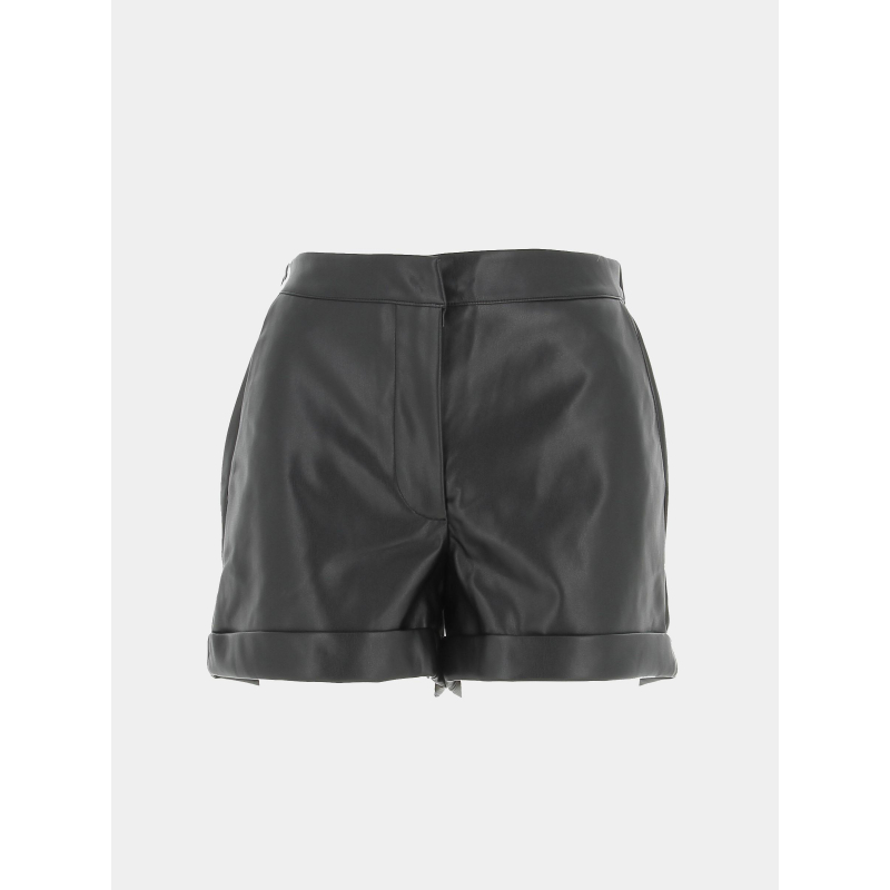 Short simili cuir sof noir femme - Vero Moda