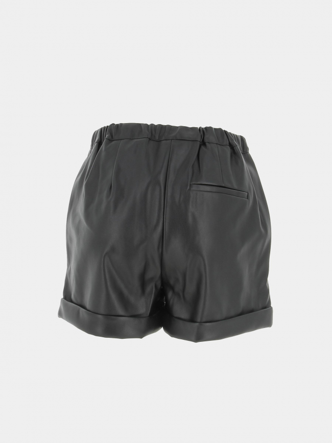 Short simili cuir sof noir femme - Vero Moda