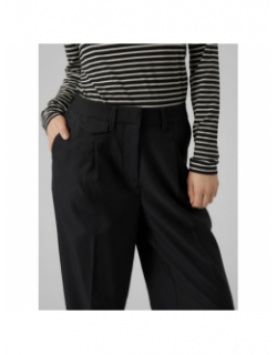 Pantalon large droit tiril noir femme - Vero Moda